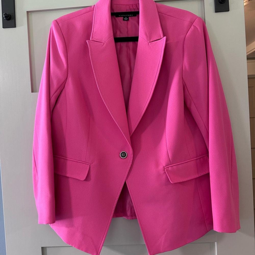 Chadwicks Pink Blazer Tailored Structured